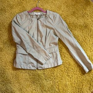 Loft khaki zip up jacket